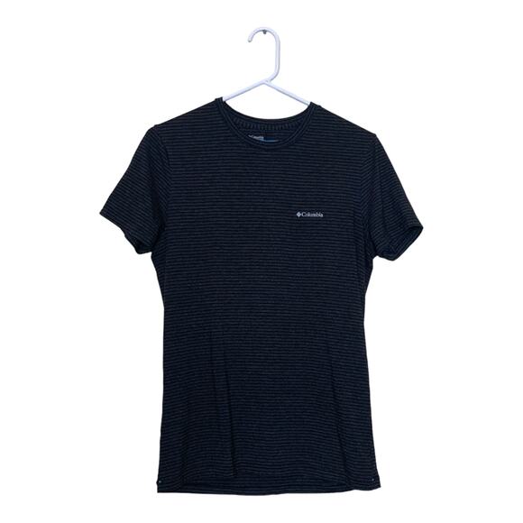 Columbia Men's Gray Stripes Short Sleeves T-shirt Size S - Picture 1 of 7